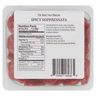 Spicy Soppressata Sliced Coin Pack 