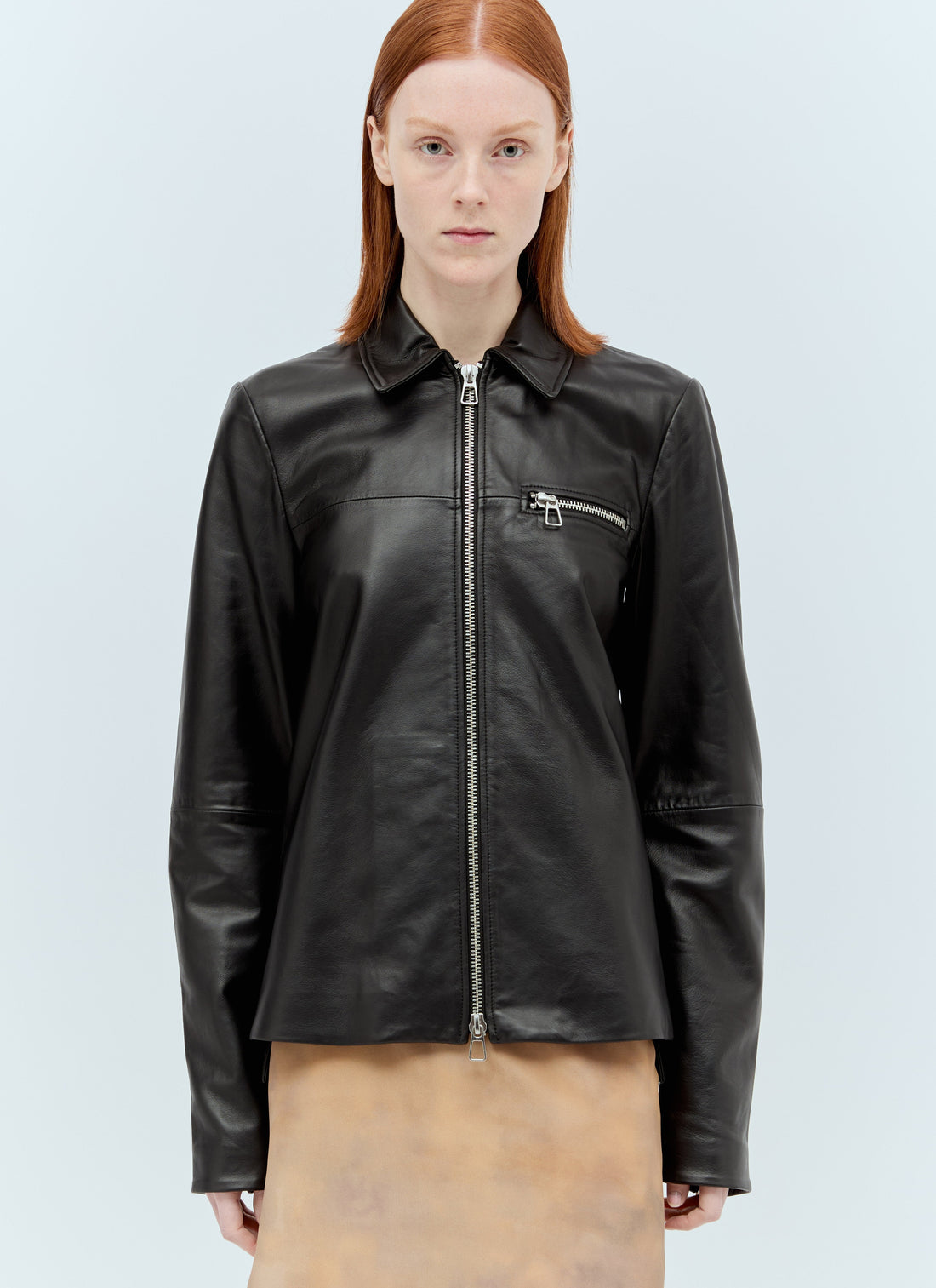 Sportmax Women Nappa Leather Jacket by Luosophy