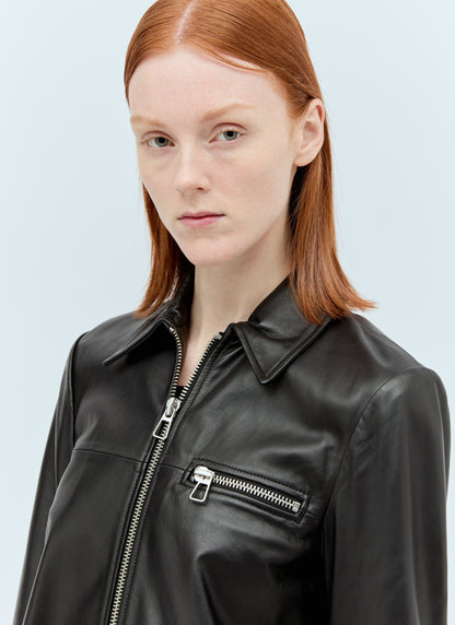 Sportmax Women Nappa Leather Jacket by Luosophy