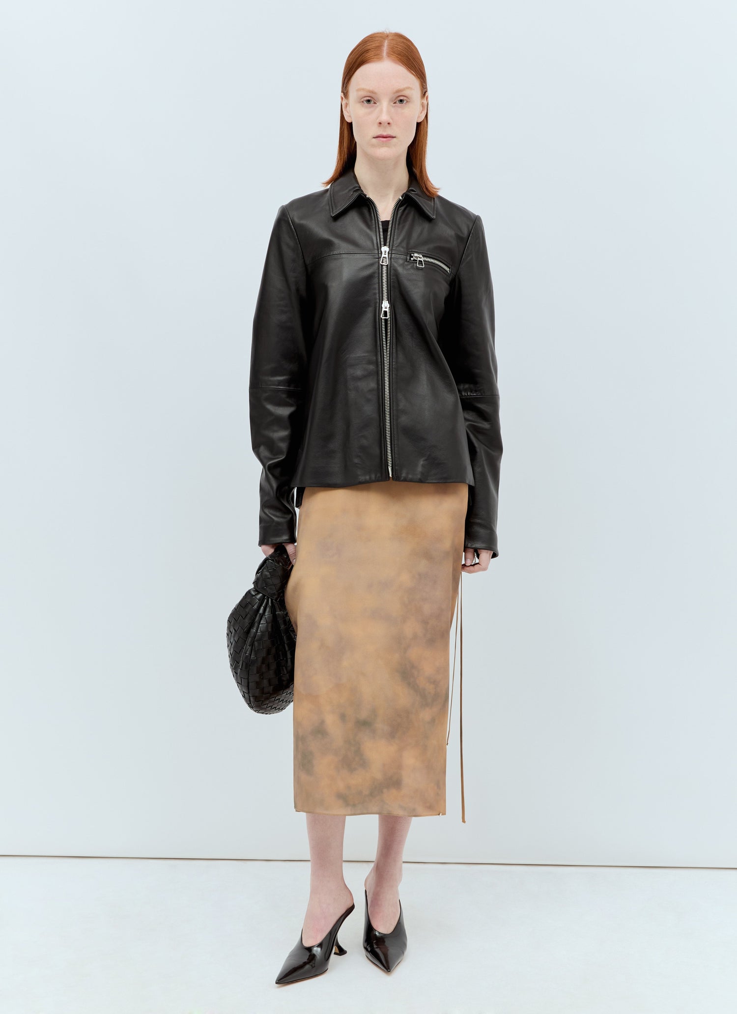 Sportmax Women Nappa Leather Jacket by Luosophy