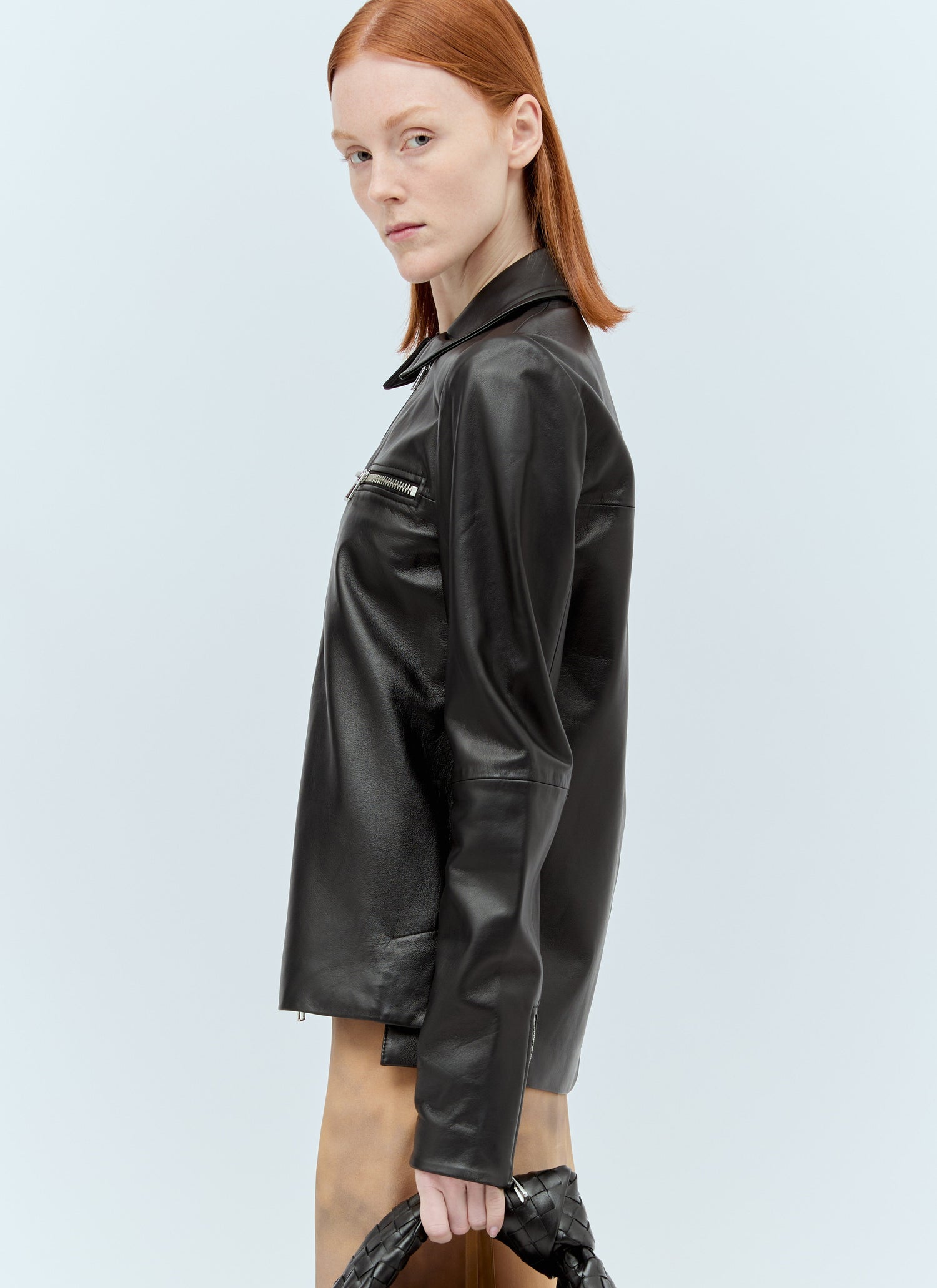 Sportmax Women Nappa Leather Jacket by Luosophy