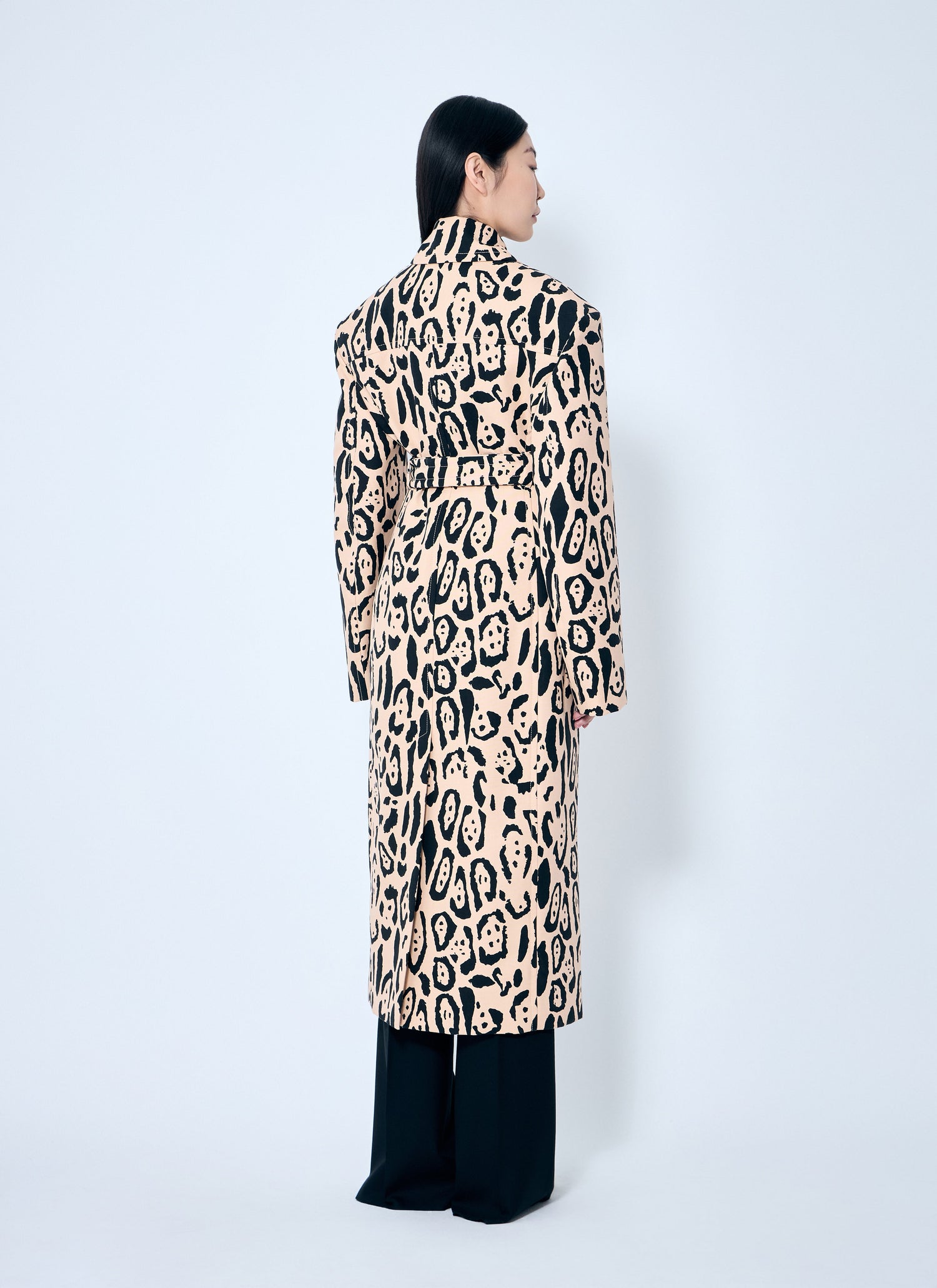 Sportmax Women Animal-Print Trench Coat by Luosophy
