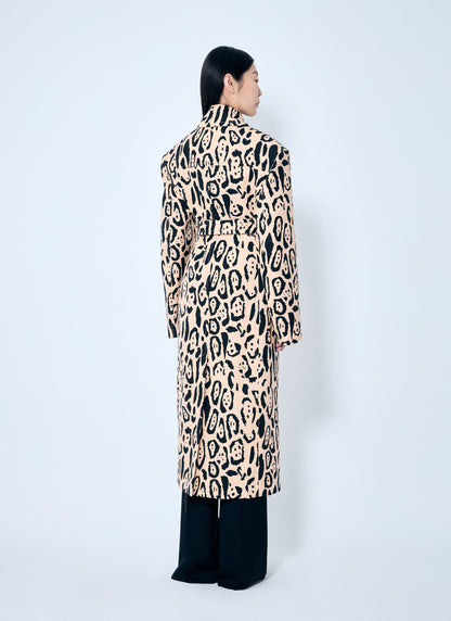 Sportmax Women Animal-Print Trench Coat