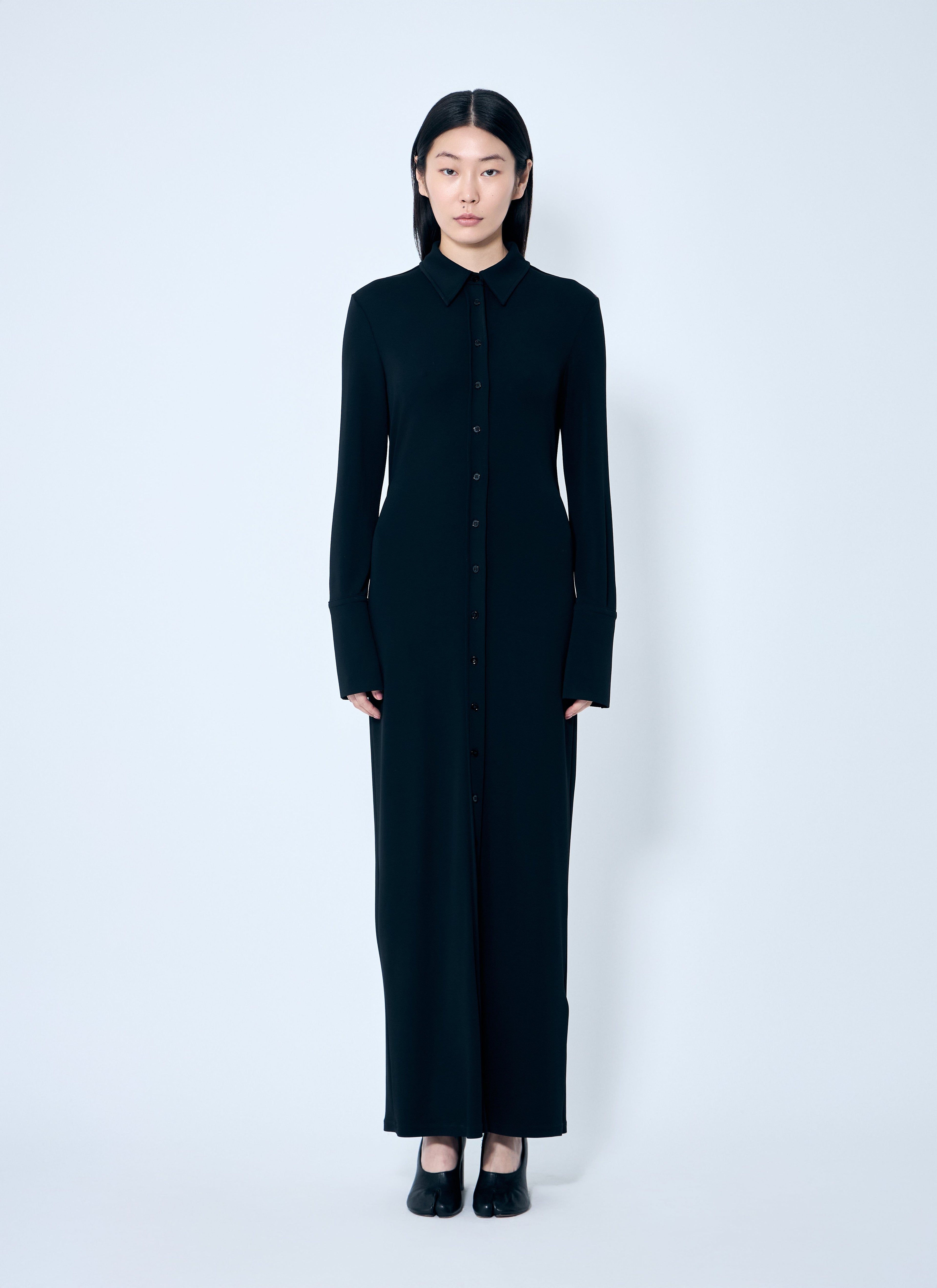 Sportmax Women Crepe Jersey Shirt Dress by Luosophy