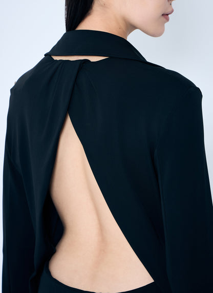 Sportmax Women Crepe Jersey Shirt Dress by Luosophy