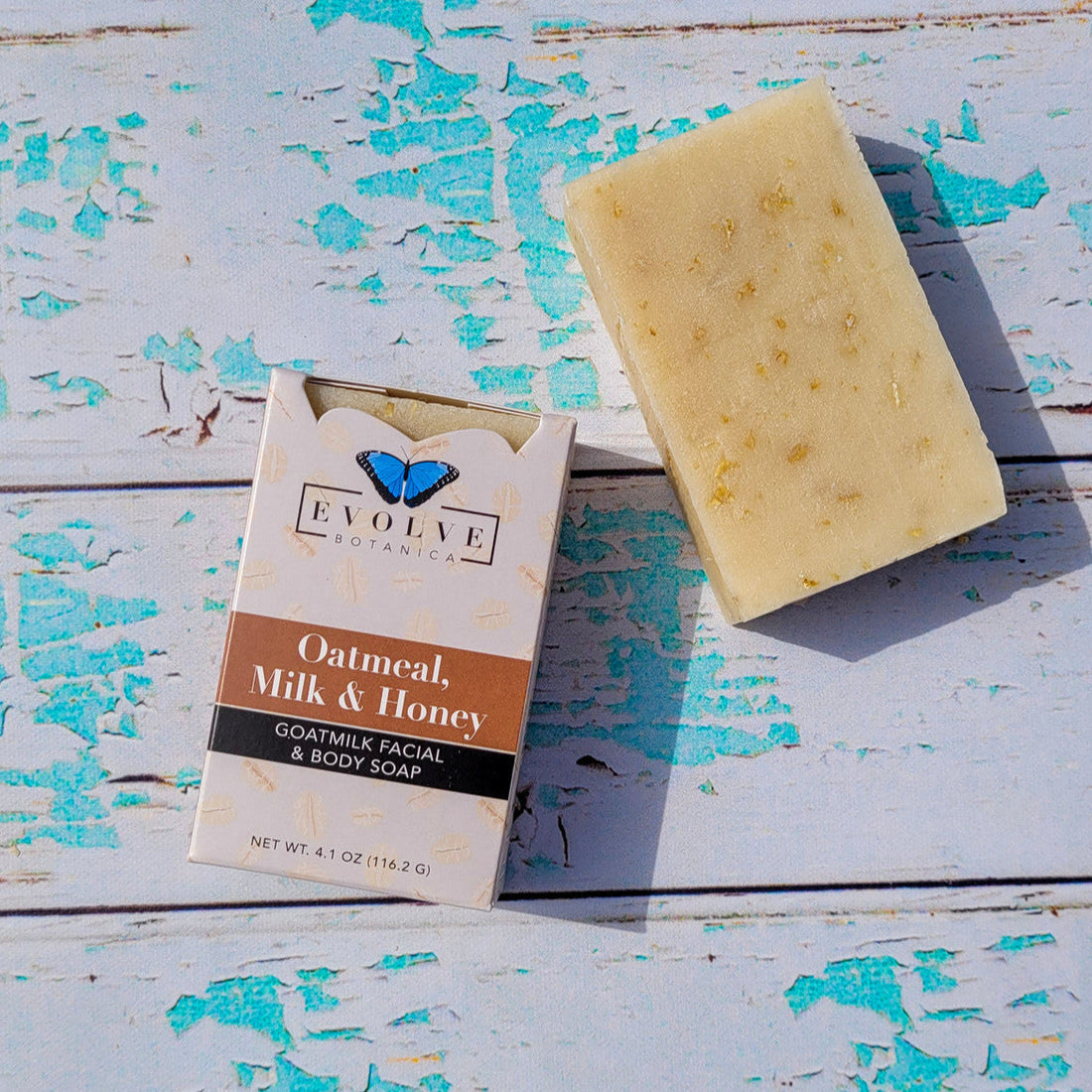 Oatmeal &amp; Honey Goat Milk Soap - Gentle Facial &amp; Body Bar