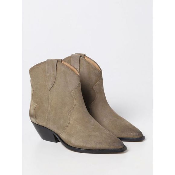 Isabel Marant Women Dewina Suede Cowboy Ankle Boots by Luosophy