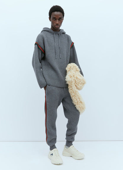 Gucci Men Wool Cashmere Hooded Sweater by Luosophy