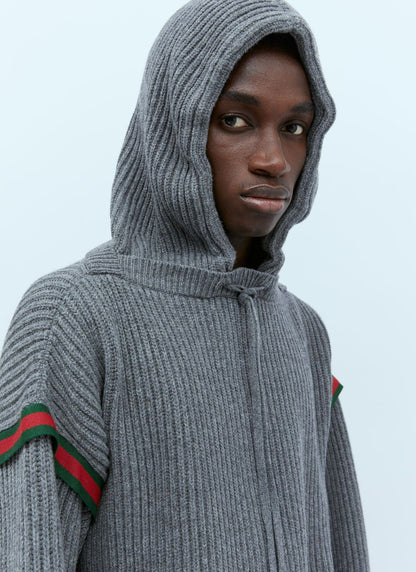 Gucci Men Wool Cashmere Hooded Sweater by Luosophy