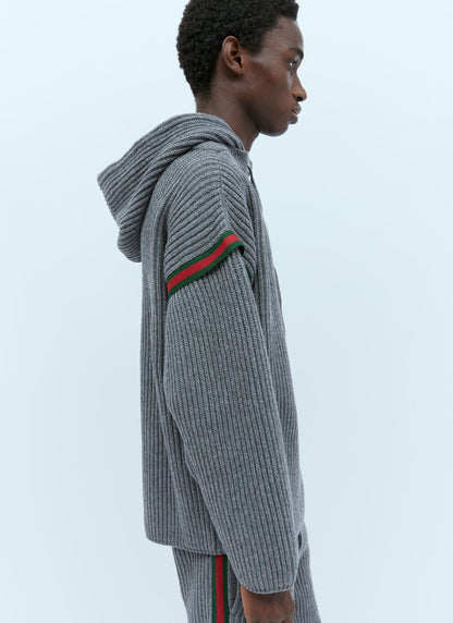Gucci Men Wool Cashmere Hooded Sweater by Luosophy