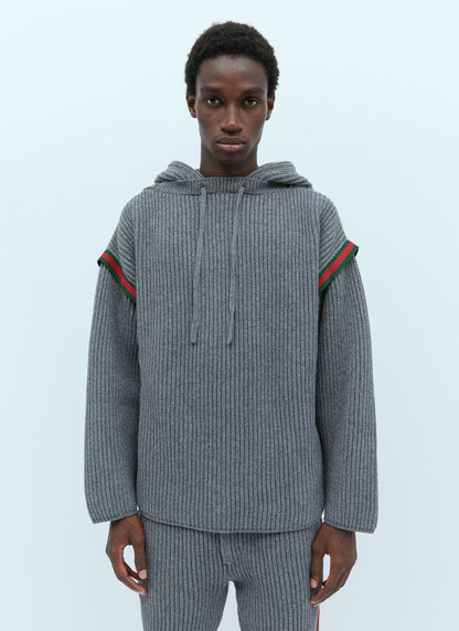 Gucci Men Wool Cashmere Hooded Sweater by Luosophy