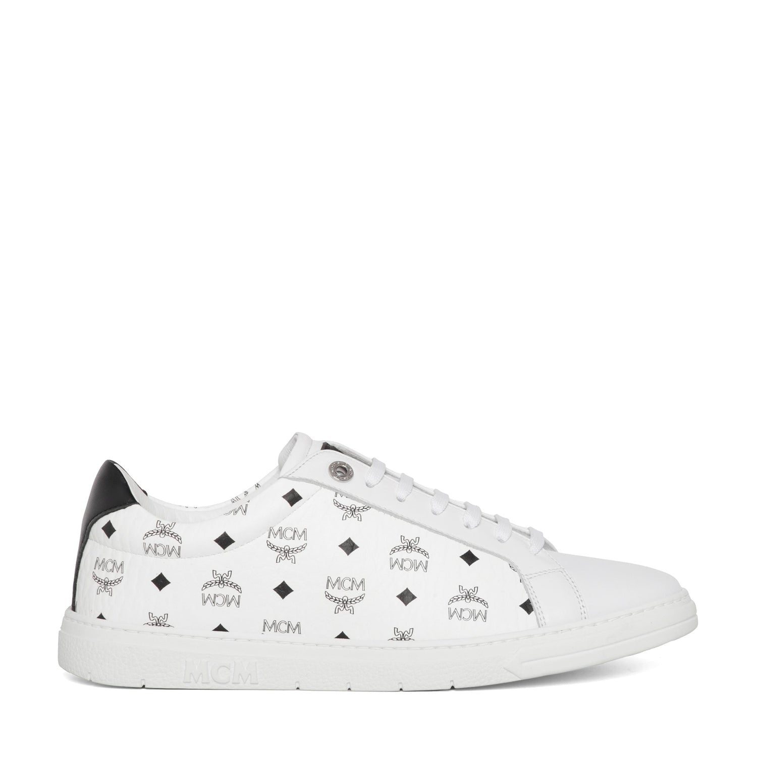 Mcm Men Printed Canvas Terrain Sneakers by Luosophy