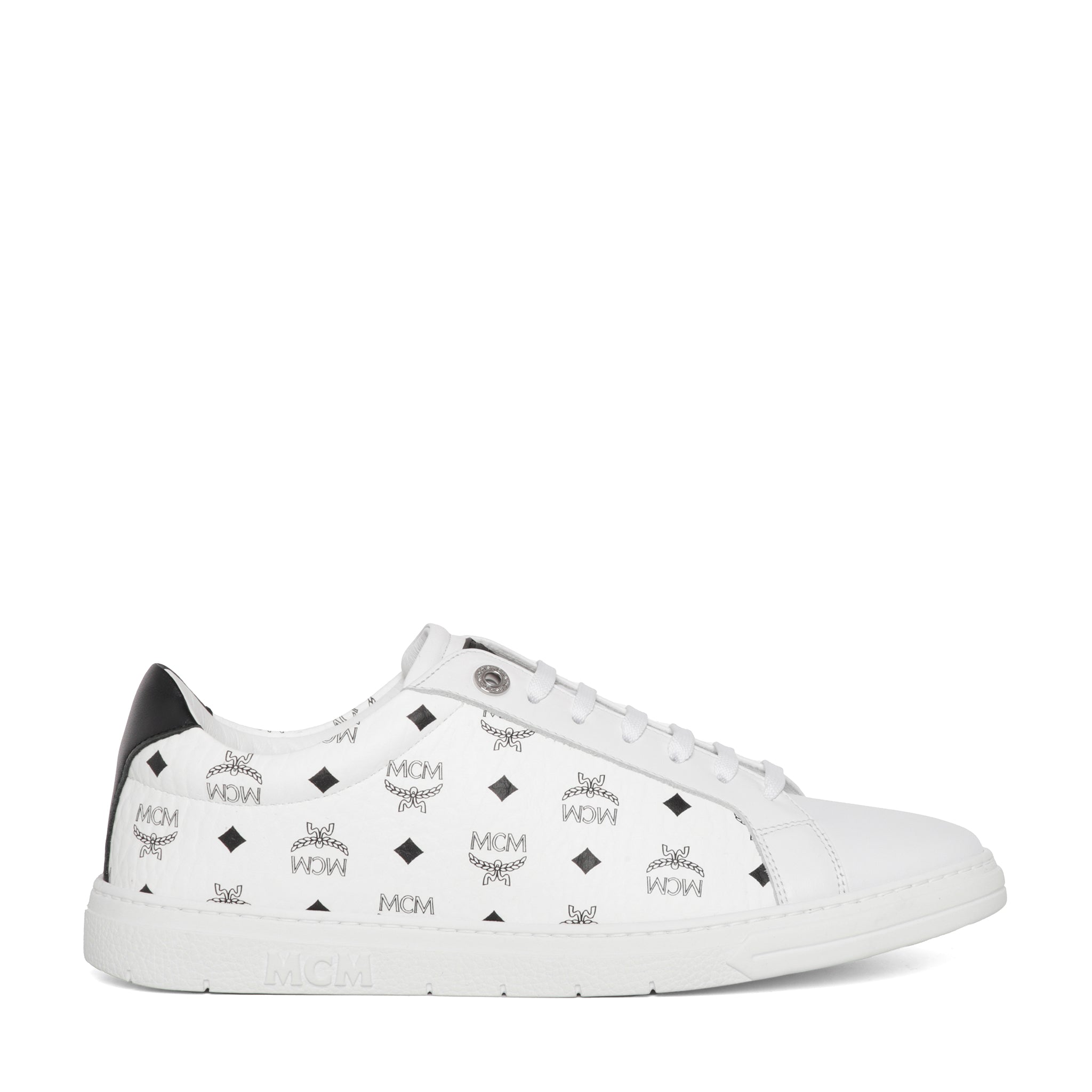 Mcm Men Printed Canvas Terrain Sneakers by Luosophy