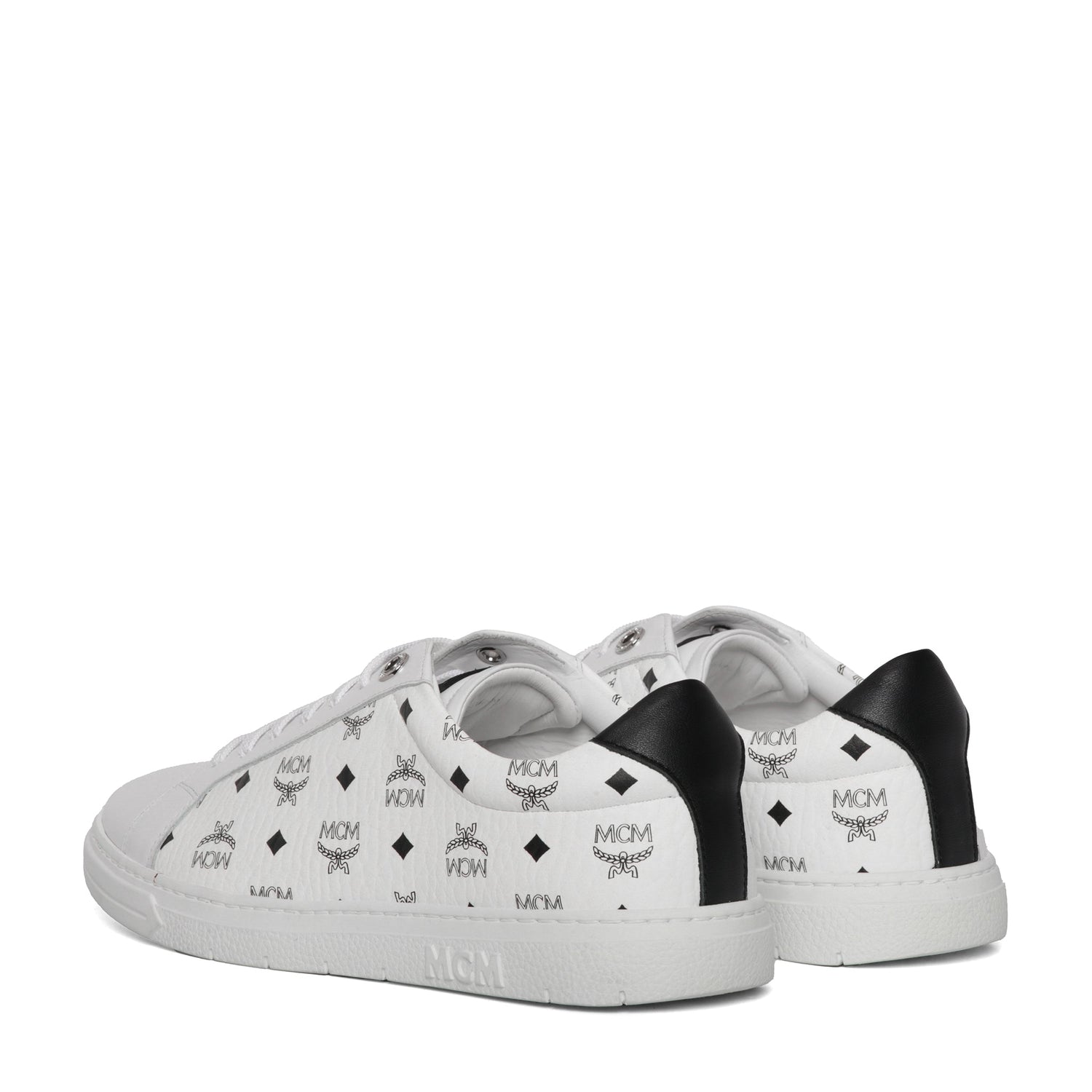 Mcm Men Printed Canvas Terrain Sneakers by Luosophy