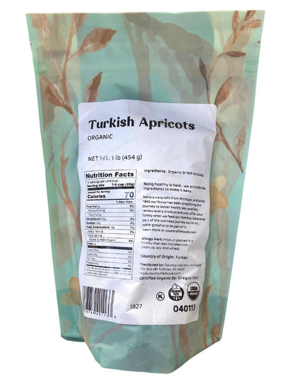 Apricots, Turkish, Organic by Country Life Natural Foods