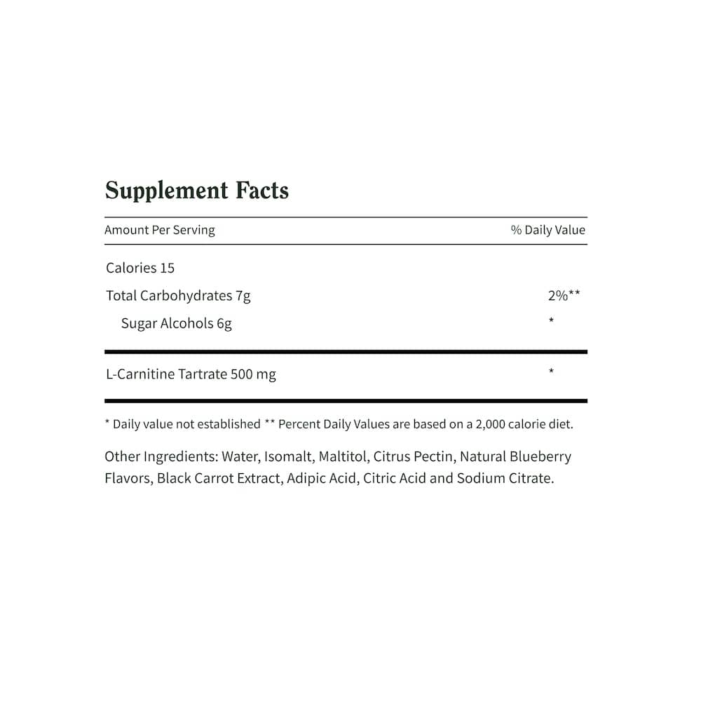 L-Carnitine Sugar-Free Blueberry Gummies by Snap Supplements
