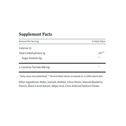 L-Carnitine Sugar-Free Blueberry Gummies by Snap Supplements