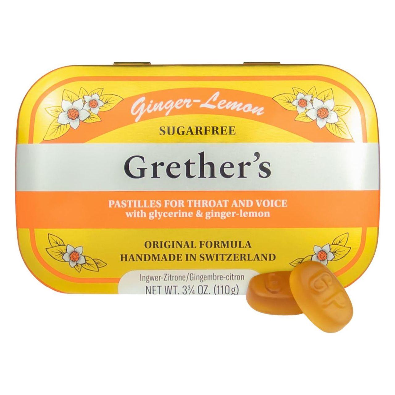 Grethers Pastilles Ginger Lemon Sugarfree 3.75 oz by Pasteur Pharmacy