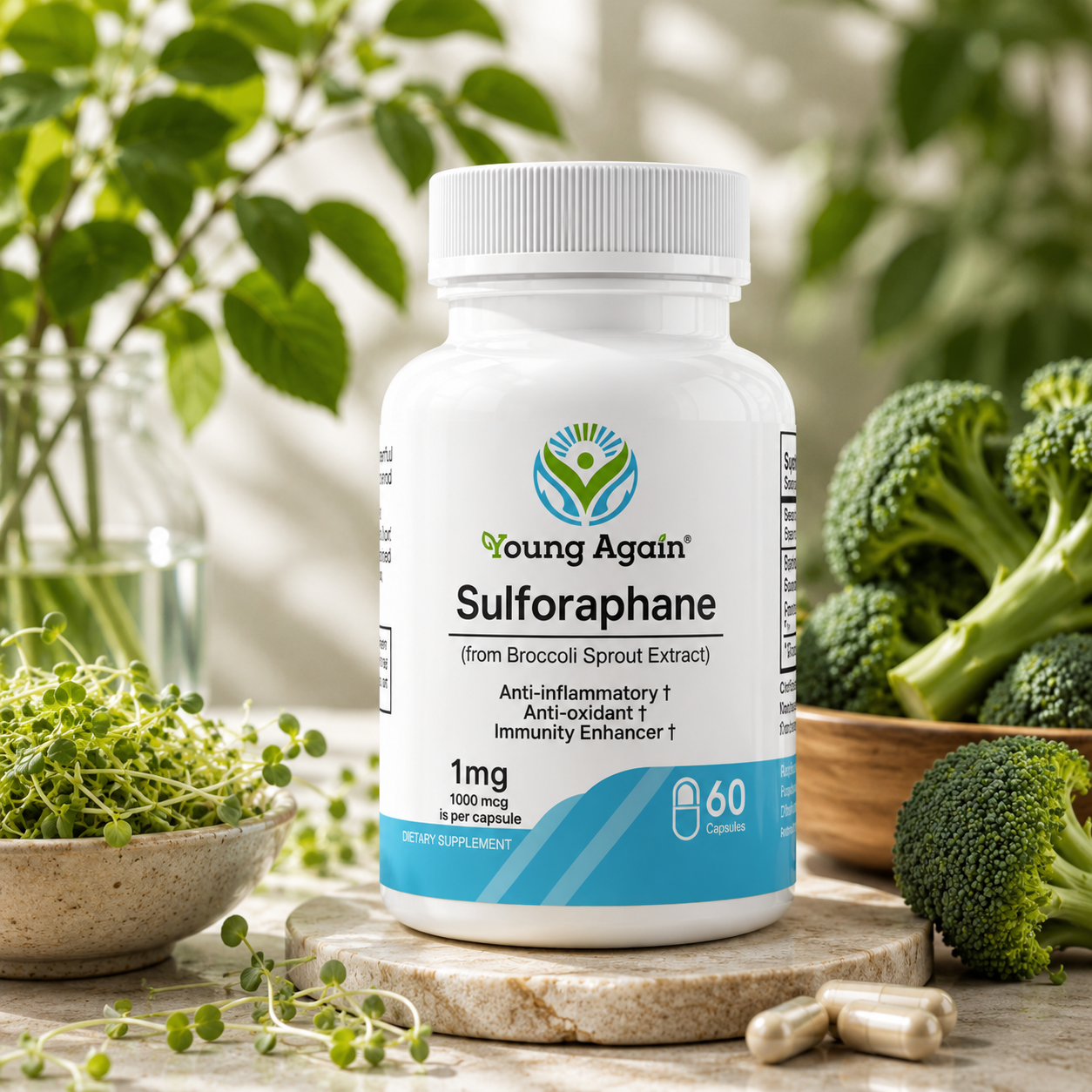 Sulforaphane - Natural Immunity Booster Supplement by Young Again