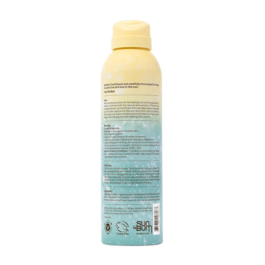 Sun Bum Cool Down Aloe Vera After Sun Spray 6 oz - DestGlow