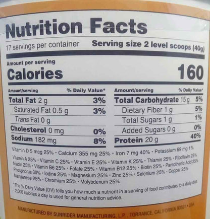 NOW AVAILABLE SunFit Protein Plus - Unique Protein Powder by Sunrider