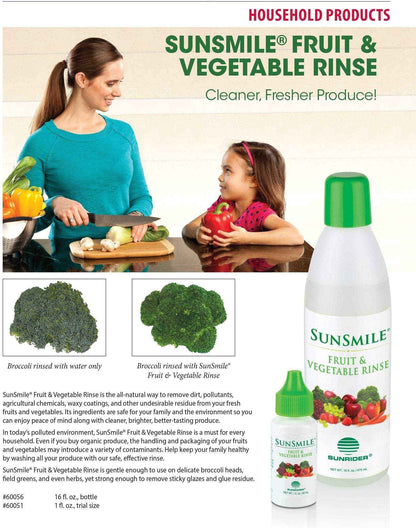 SunSmile Fruit &amp; Vegetable Rinse, by Sunrider
