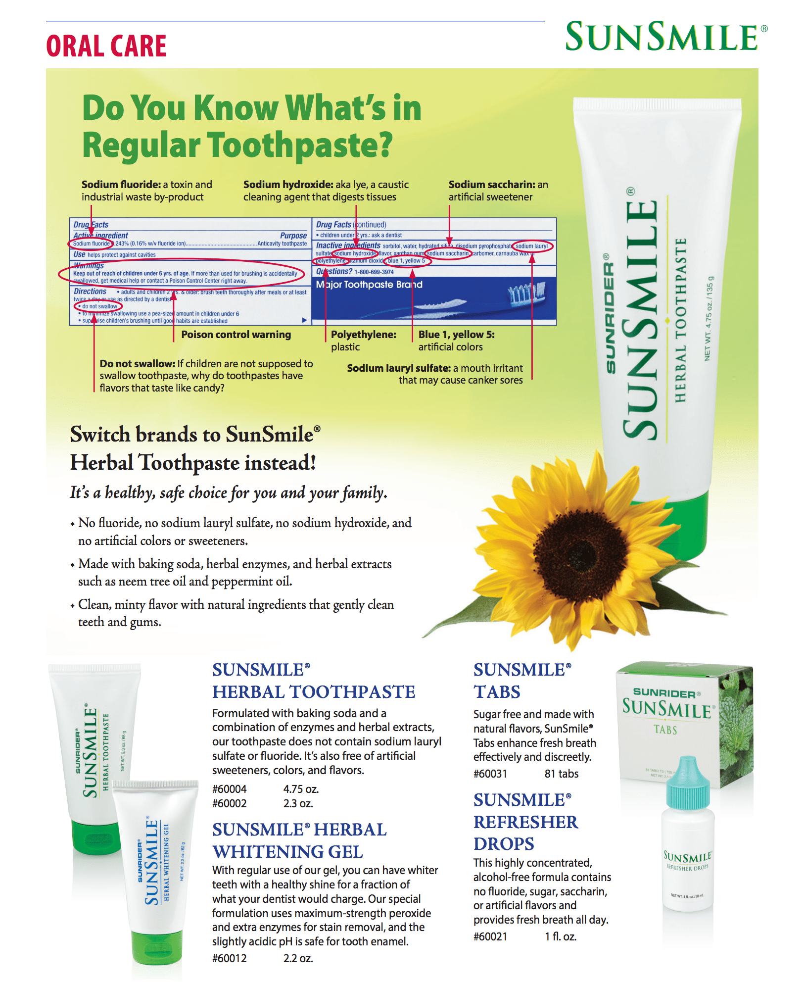 NOW AVAILABLE SunSmile Herbal Toothpaste | by Sunrider