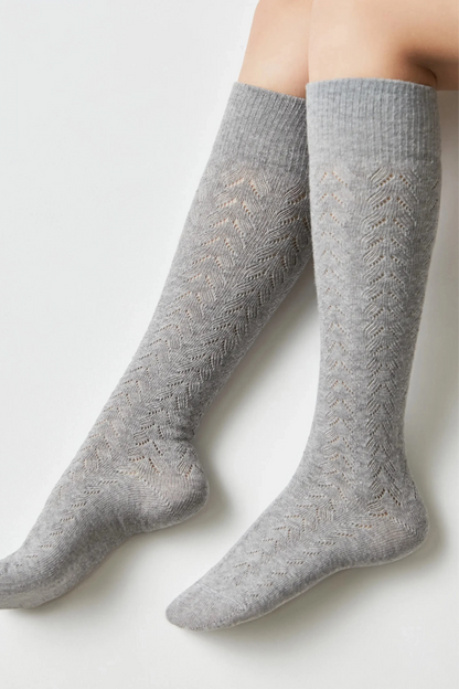 Cotton Knee Highs Conte Classic 010 - Cotton Blend and Knitted Pattern  DestGlow
