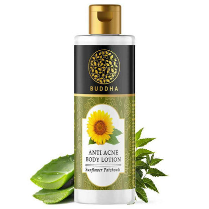 Buddha Natural Anti Acne Body Lotion - For Help Clear Acne &amp; Future Breakouts