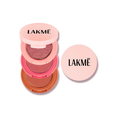 Lakme 9 To 5 Eyeconic Cream Powder Eyeshadow Stack - Golden Hour Goddess