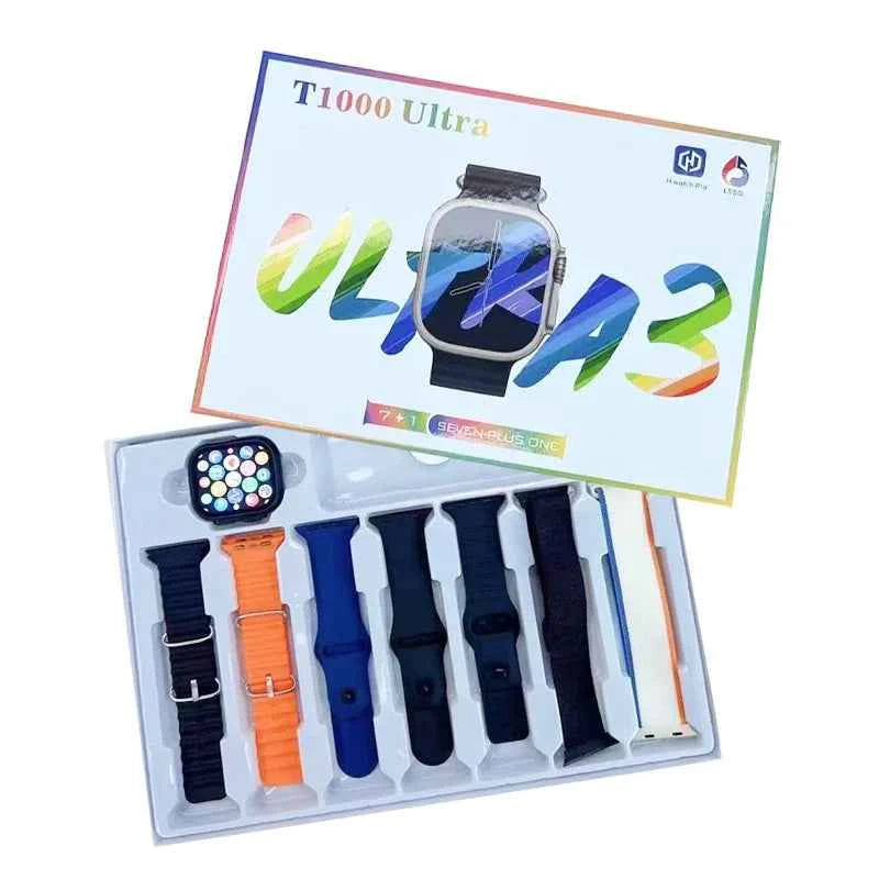 T1000 Ultra 7 Smartwatch with Multiple Bands