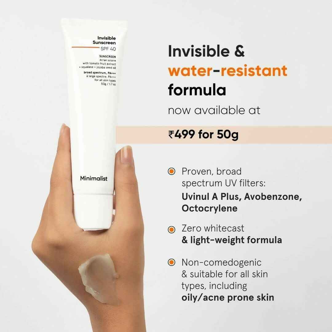 Minimalist Invisible Sunscreen SPF 40+ PA +++