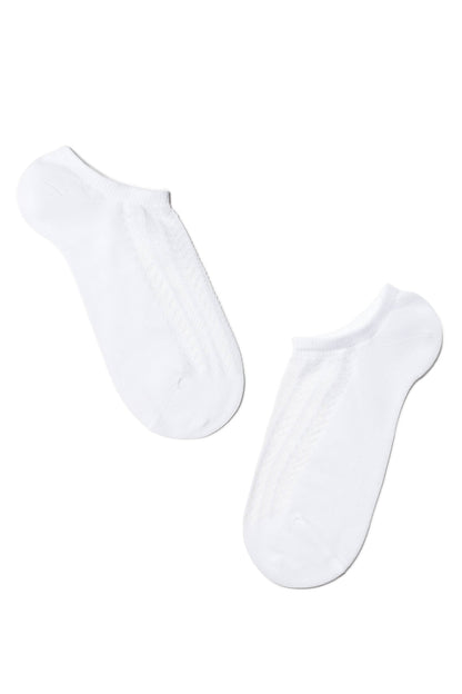 Cotton Ankle Socks Conte Active - 179 Openwork Weave - DestGlow