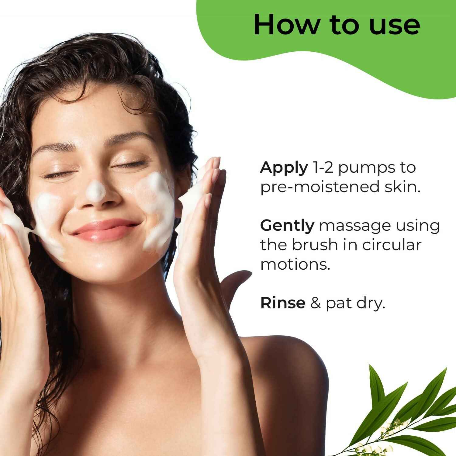 Pilgrim Australian Tea Tree &amp; 1% Salicylic Acid Foaming Face Wash with Brush For Oily Skin, Acne And Pimples