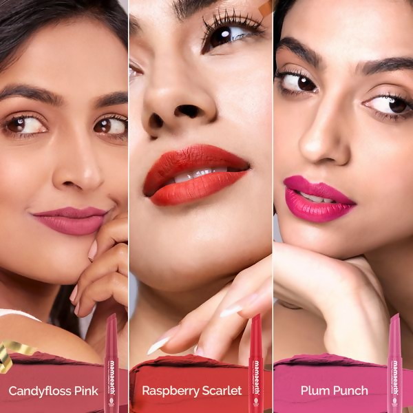 Mamaearth Moisture Matte Long Stay Lipstick Gift Set - Bright and Bold - Limited Time Offer
