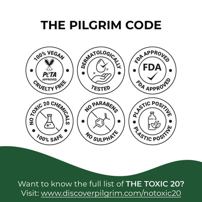 Pilgrim Amazonian Patuá &amp; Hyaluronic Acid Smoothening Hair Serum For Dry &amp; Frizzy Hair, For Hair Smoothening