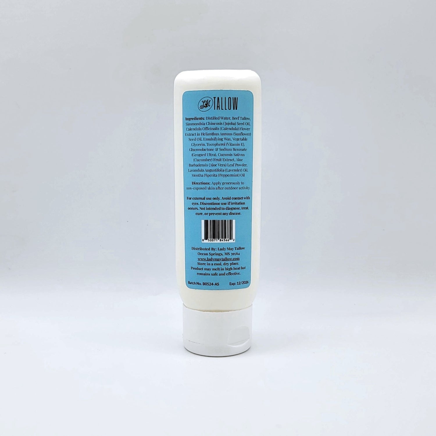 Tallow After Sun Cream - Natural Sunburn Relief &amp; Skin Recovery with Calendula, Aloe &amp; Lavender