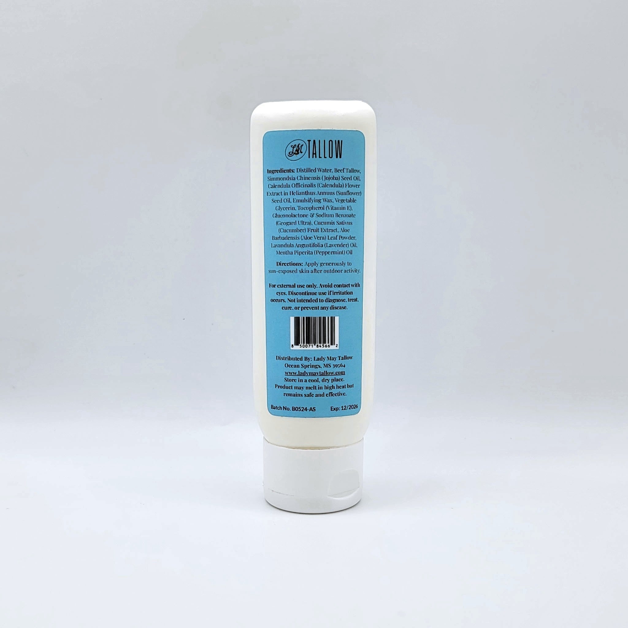 Tallow After Sun Cream - Natural Sunburn Relief &amp; Skin Recovery with Calendula, Aloe &amp; Lavender