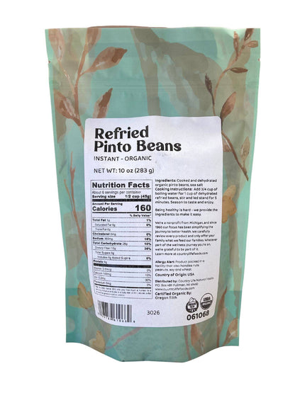 Pinto Beans, Instant, Organic by Country Life Natural Foods