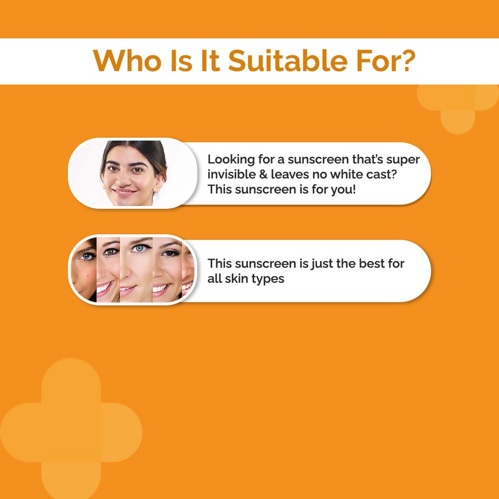 The Derma Co Hyaluronic Invisible Sunscreen Gel with Hyaluronic Acid &amp; Vitamin E