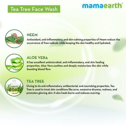 Mamaearth Tea Tree Face Wash for Acne &amp; Pimples