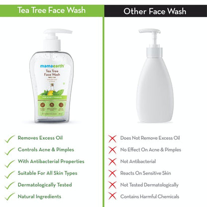 Mamaearth Tea Tree Face Wash for Acne &amp; Pimples