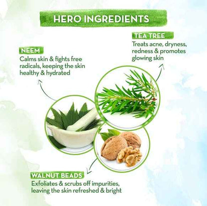 Mamaearth Tea Tree Face Scrub For Skin Purification