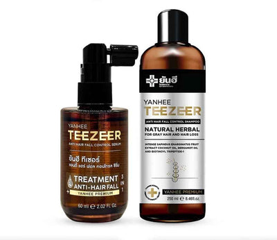 Yanhee Teezeer Shampoo 200 ml and Teezeer Serum Anti Hair Fall Control Serum 60 ml