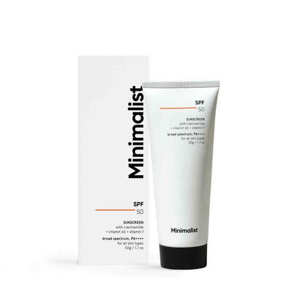 Minimalist Sunscreen SPF 50 PA++++ With Multi-Vitamin For Reducing Photoaging &amp; No White Cast