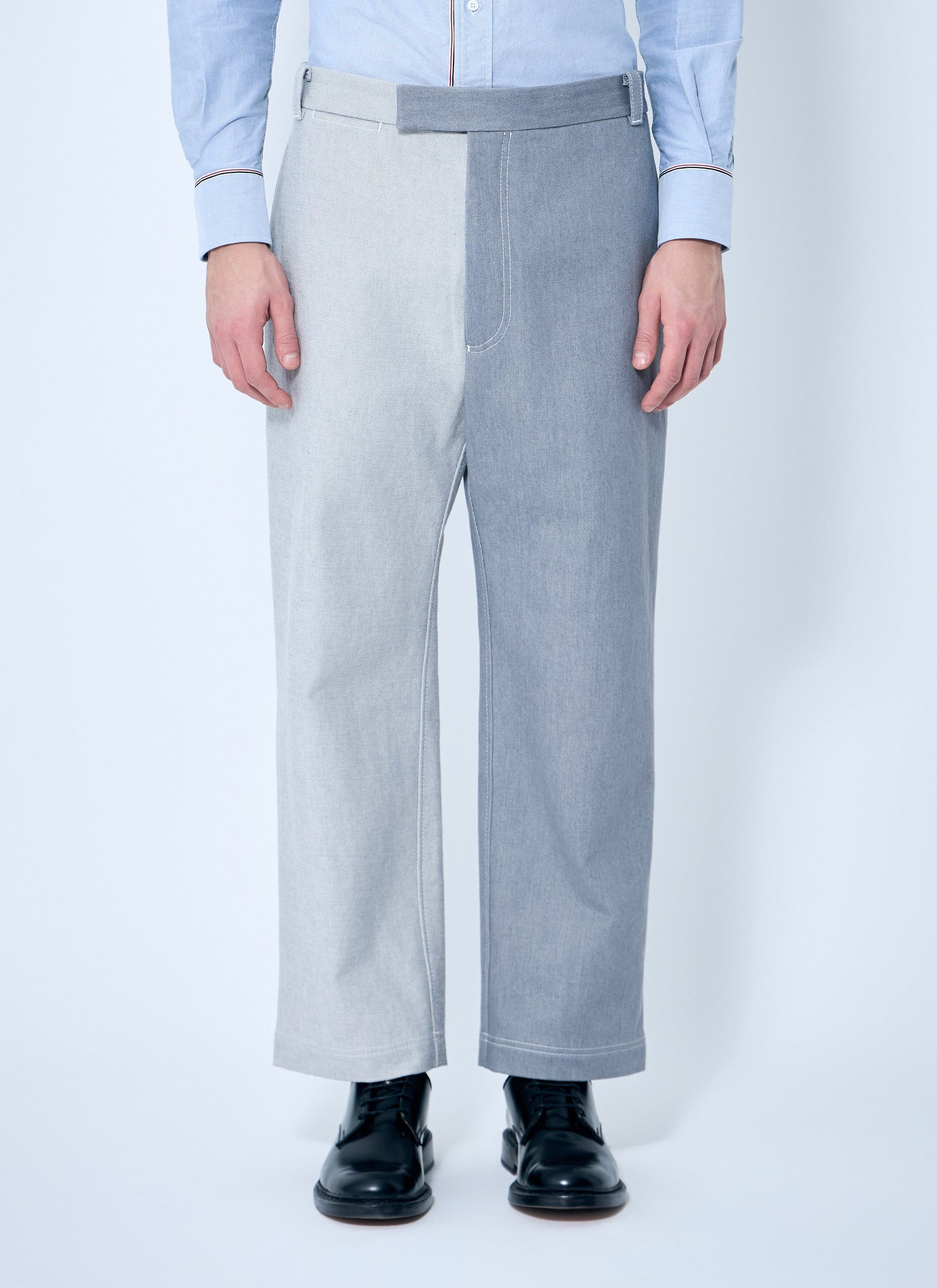 Thom Browne Men Constrast Tailored Pants by Luosophy
