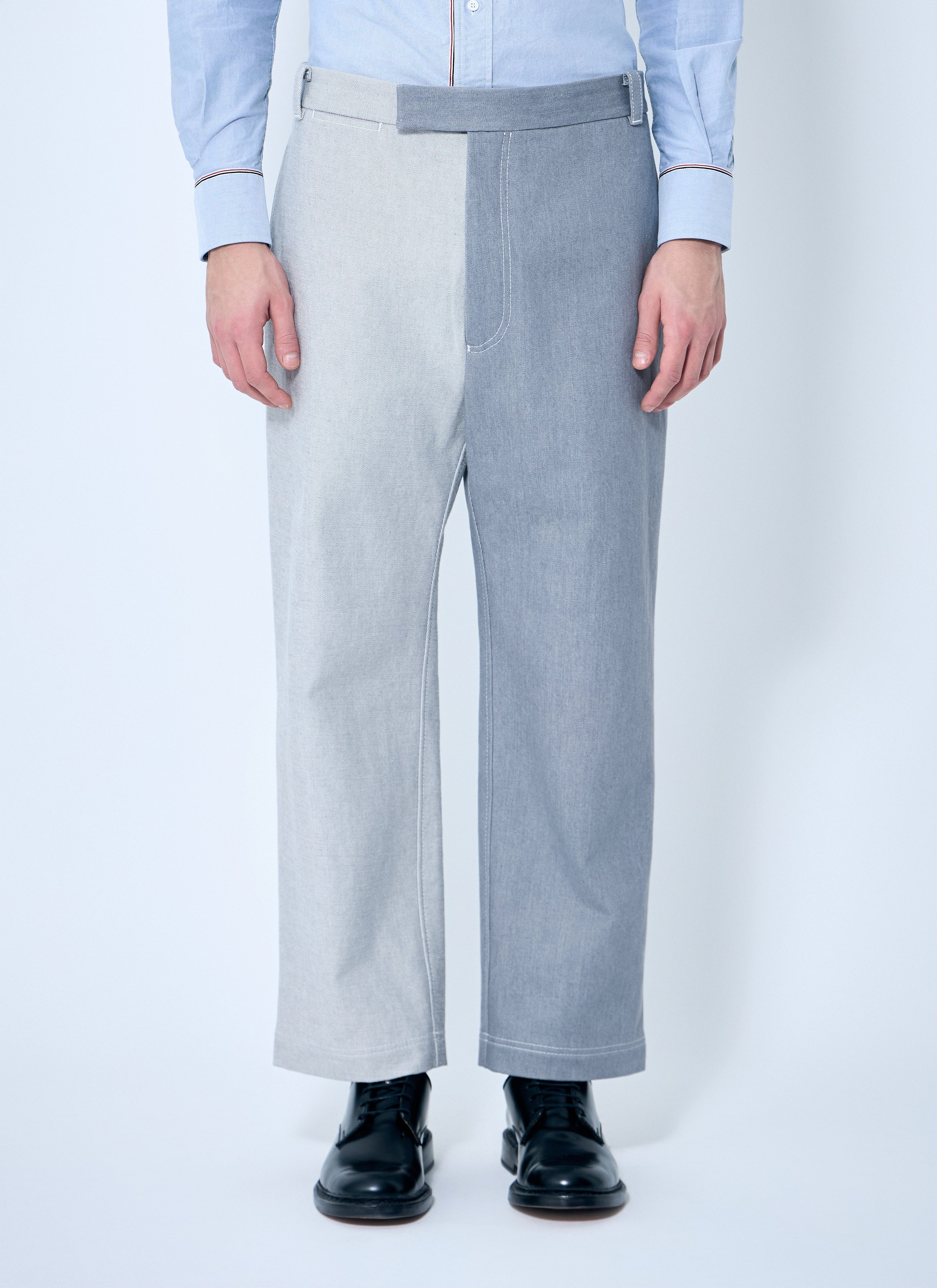 Thom Browne Men Constrast Tailored Pants by Luosophy