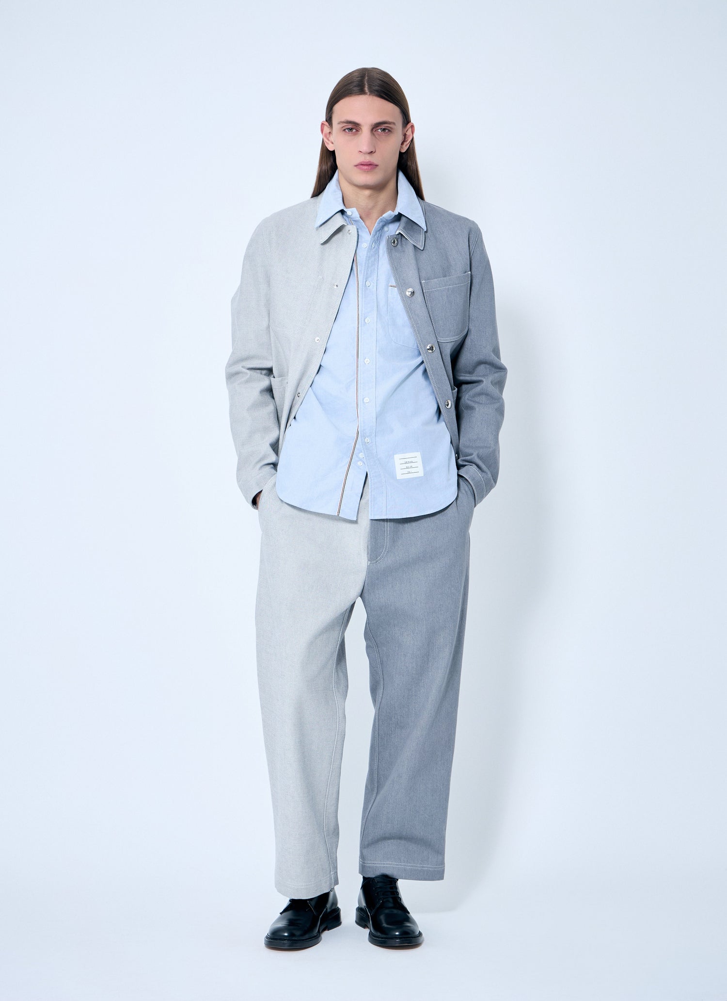 Thom Browne Men Constrast Tailored Pants by Luosophy