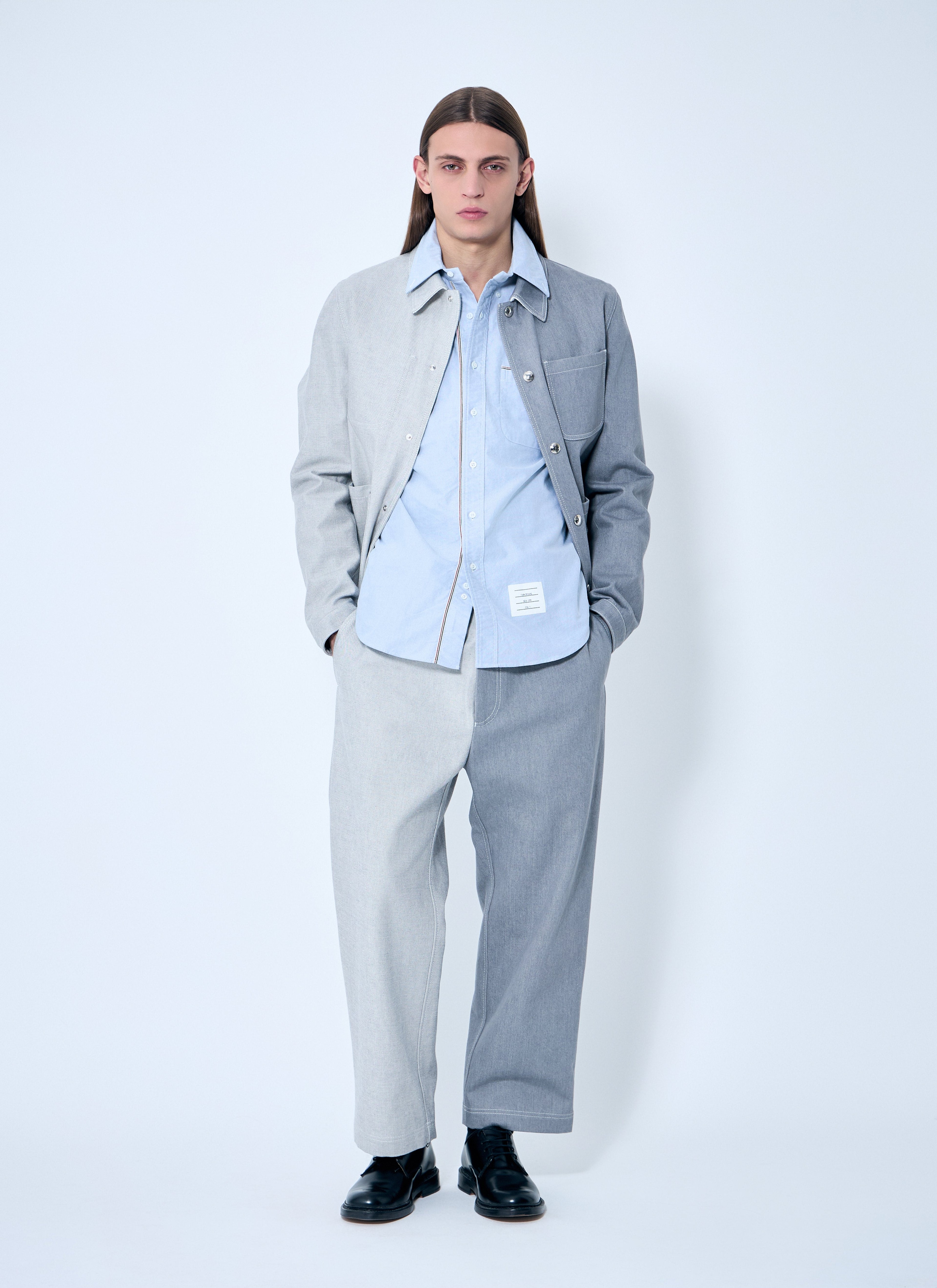 Thom Browne Men Constrast Tailored Pants by Luosophy