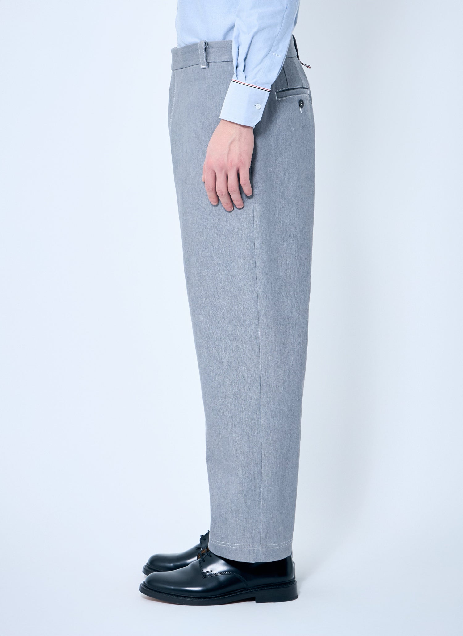 Thom Browne Men Constrast Tailored Pants by Luosophy